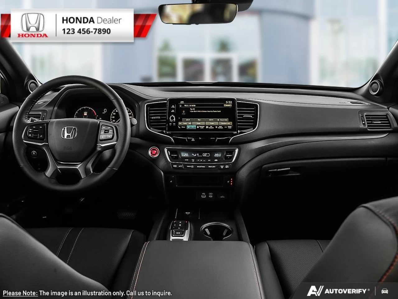 2023 Honda Ridgeline Touring  - Cooled Seats -  Navigation - $373 B/W Main Image