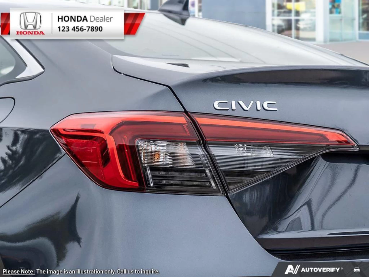 2023 Honda Civic Sedan EX  - Sunroof - Heated Seats - $203 B/W Main Image