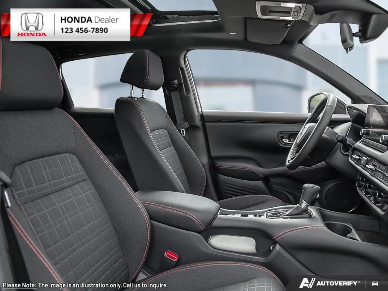2023 Honda HR-V Sport  - Sunroof - Heated Seats - $257 B/W Main Image