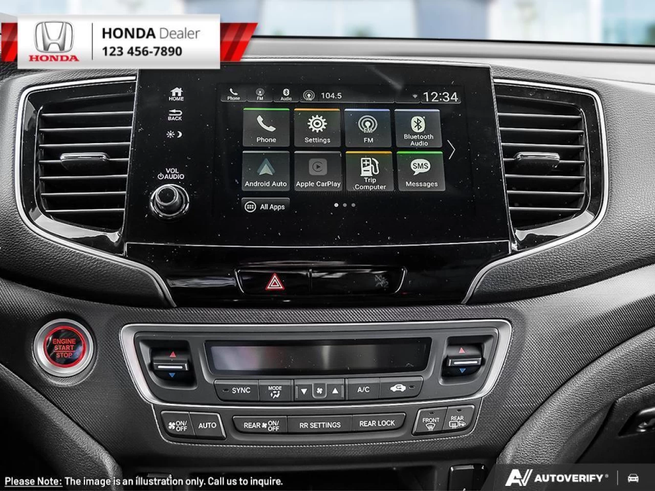 2023 Honda Passport Touring  - NAVIGATION - Cooled Seats - $354 B/W Main Image