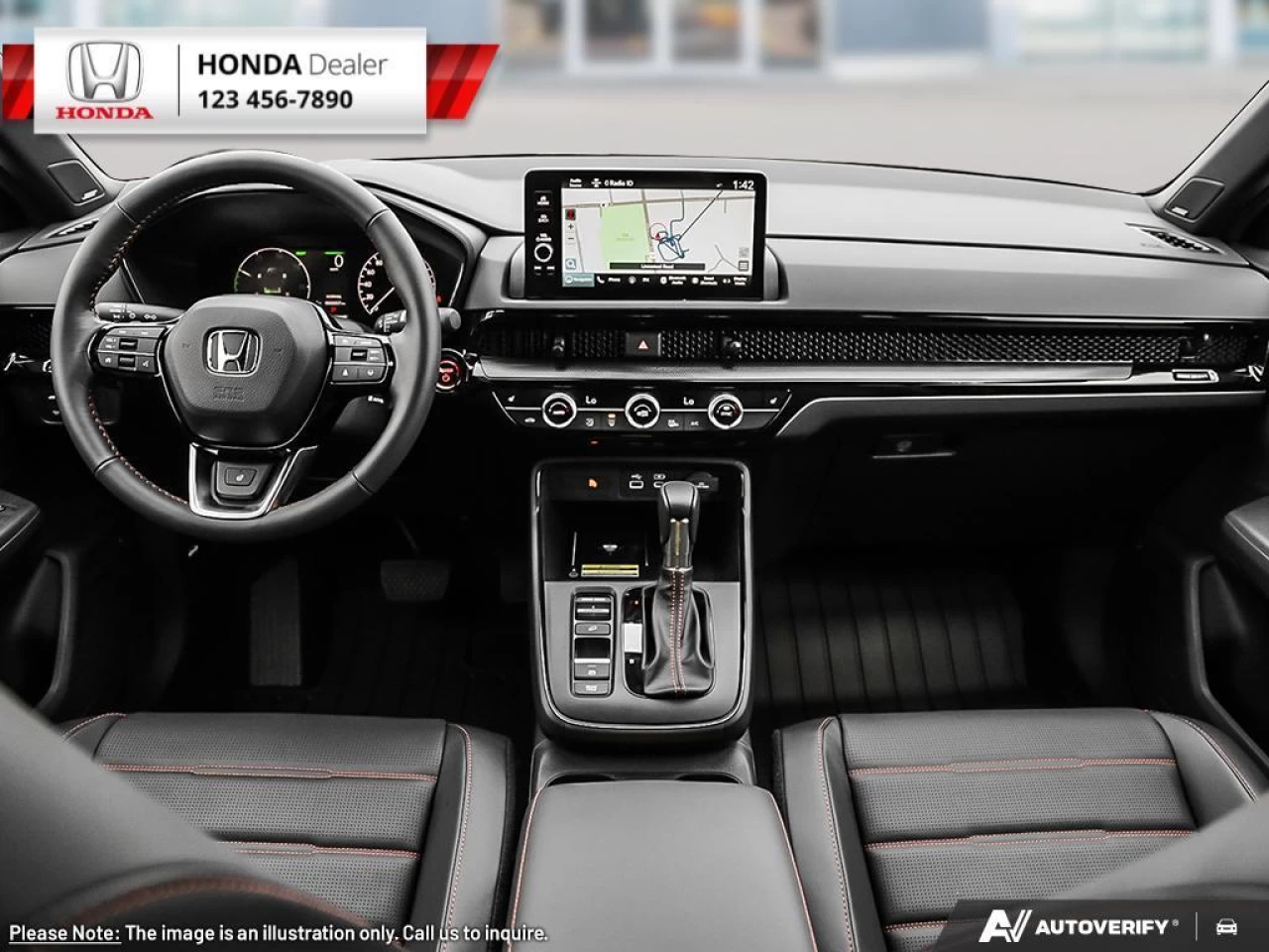 2023 Honda CR-V Hybrid Touring  - NAVIGATION - Leather Seats - $326 B/W Main Image