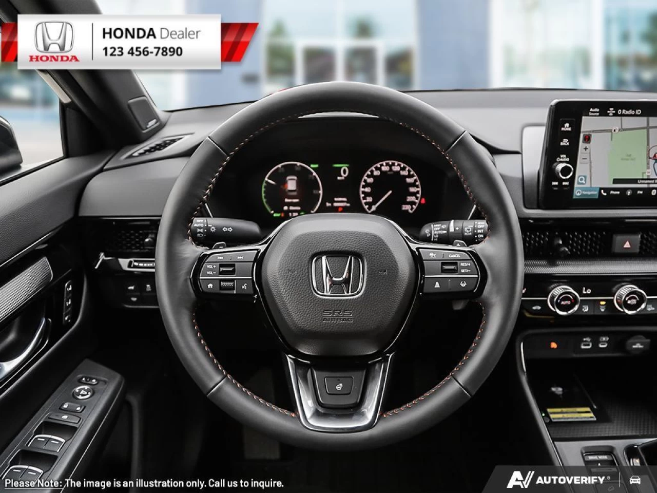 2023 Honda CR-V Hybrid Touring  - NAVIGATION - Leather Seats - $326 B/W Main Image