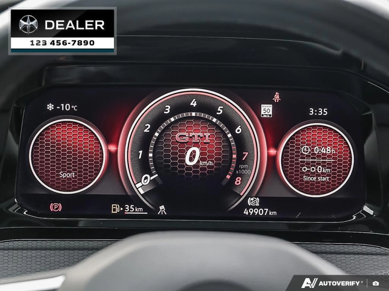 2022 Volkswagen Golf GTI Performance  - Cooled Seats - $188 B/W Main Image