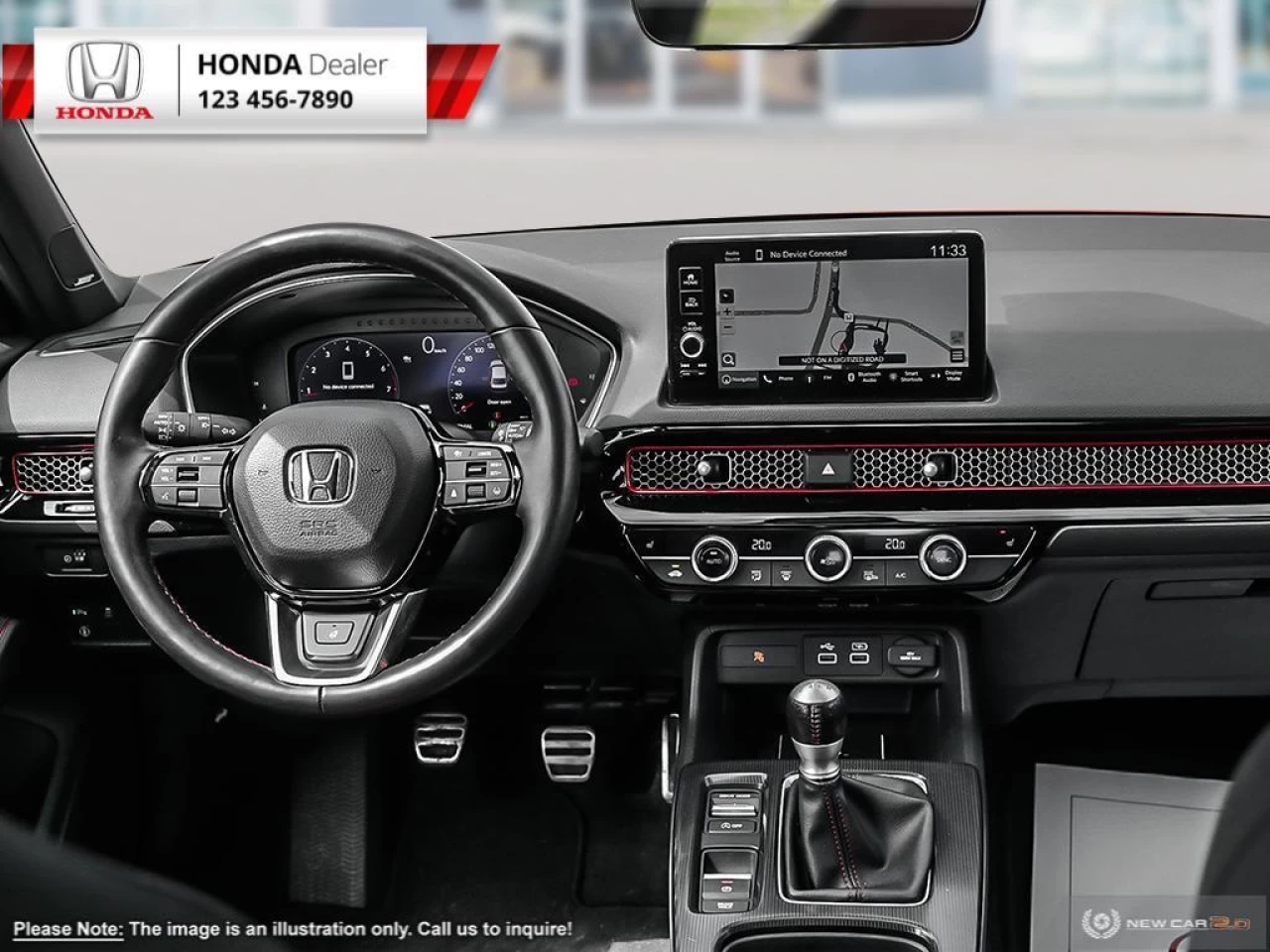 2023 Honda Civic Sedan Si  - Sunroof - Heated Seats - $268 B/W Main Image
