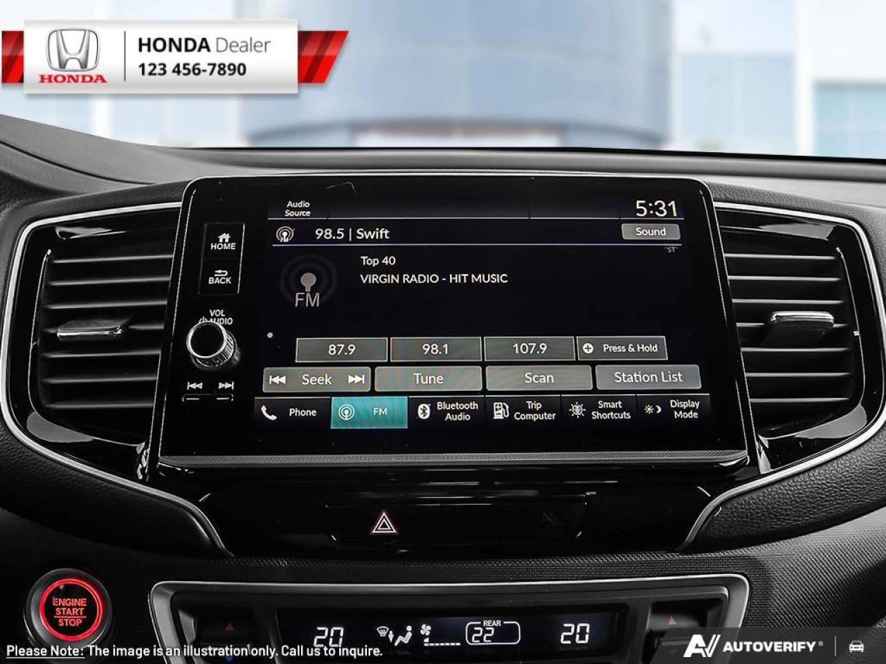2023 Honda Ridgeline Touring  - Cooled Seats -  Navigation - $373 B/W Main Image