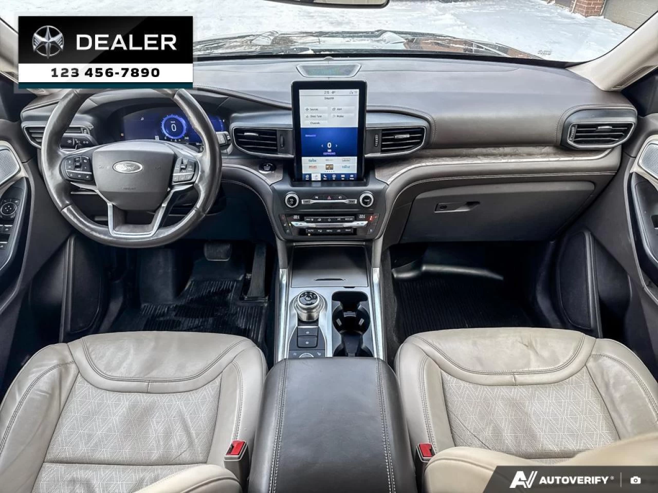 2020 Ford Explorer Platinum  - Sunroof -  Navigation - $246 B/W Main Image