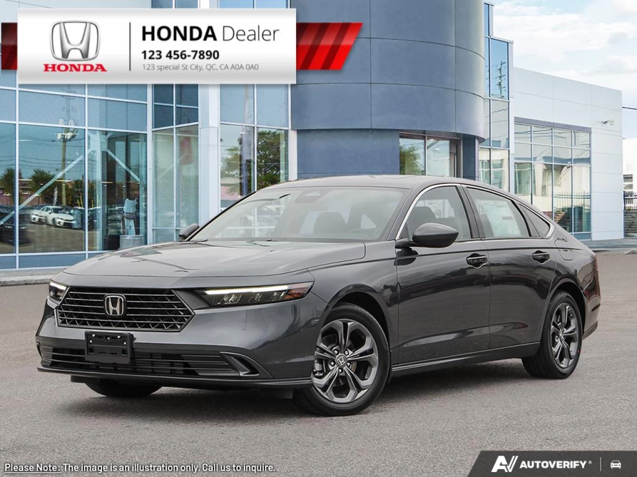 2023 Honda Accord Sedan EX  - Sunroof - Heated Seats - $244 B/W Main Image