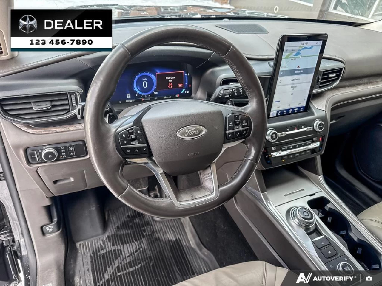 2020 Ford Explorer Platinum  - Sunroof -  Navigation - $246 B/W Main Image