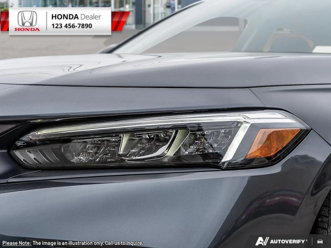 2023 Honda Civic Sedan EX  - Sunroof - Heated Seats - $203 B/W Main Image
