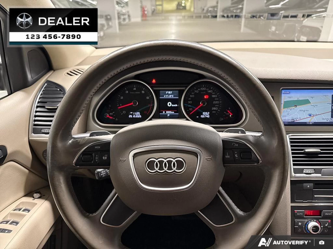 2015 Audi Q7 3.0L TDI Vorsprung Quattro  - Sunroof - $153 B/W Main Image