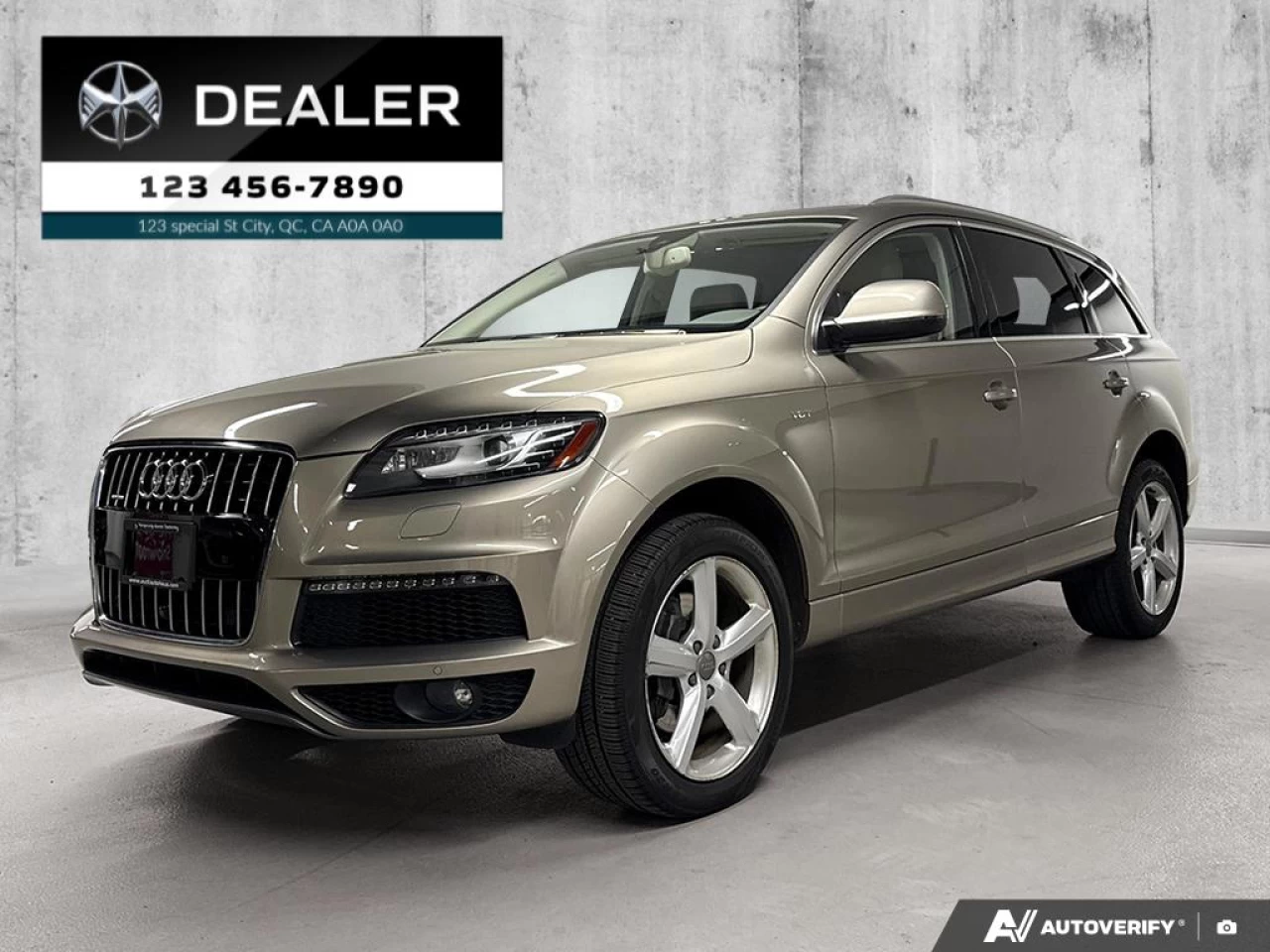 2015 Audi Q7 3.0L TDI Vorsprung Quattro  - Sunroof - $153 B/W Main Image