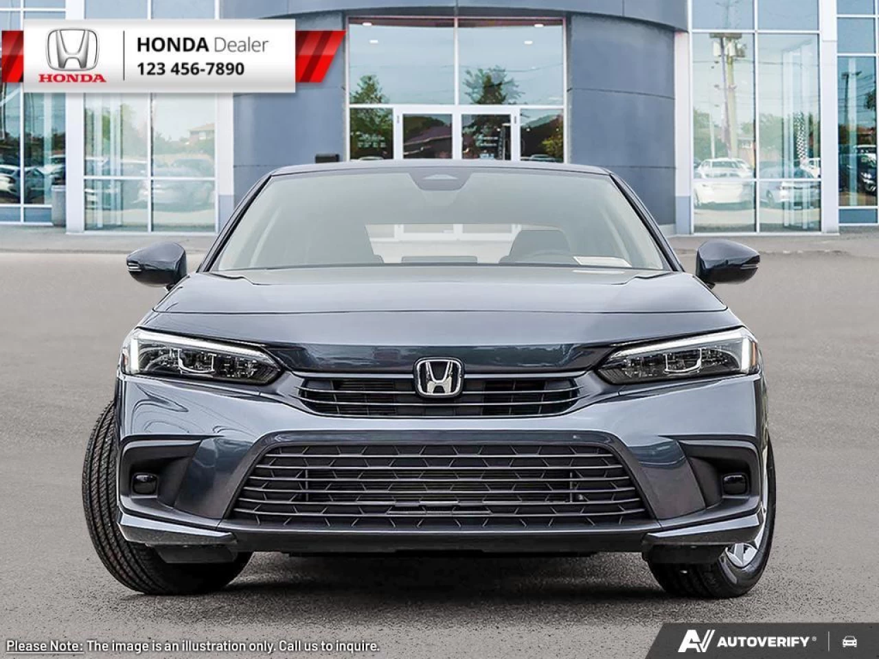 2023 Honda Civic Sedan EX  - Sunroof - Heated Seats - $203 B/W Main Image
